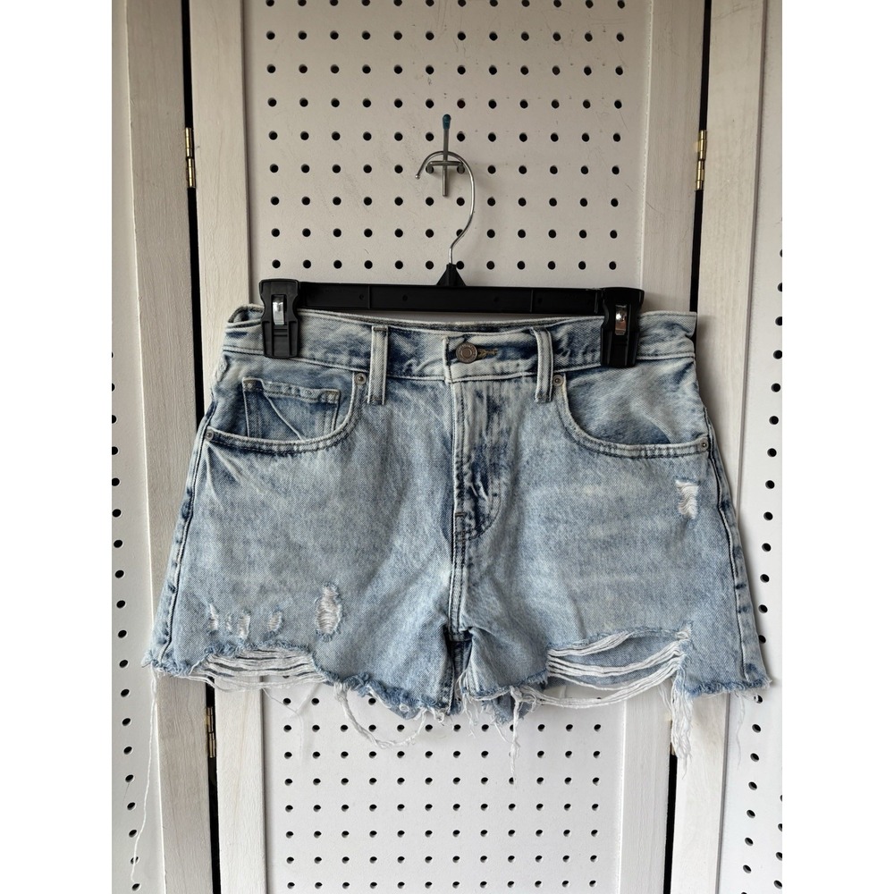 Lucky Brand Cutoff Denim Jean Shorts Distressed Light Wash Women's 0/25